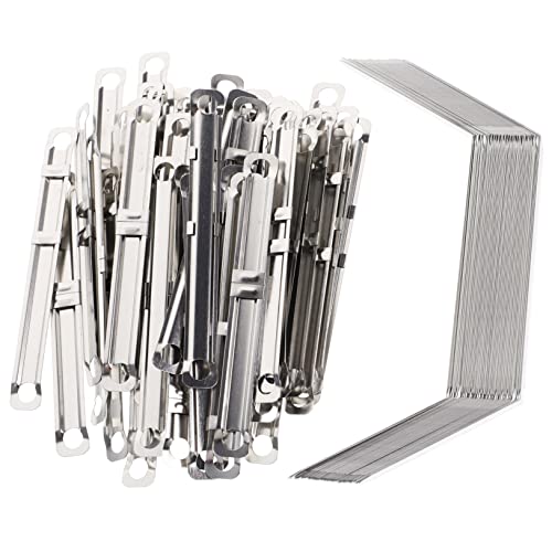 KALLORY 150 Stück Bindeclip aus Metall Verschluss Farbe Schlüssel Befestigungselemente Büroklammern Verbindungselemente für Schreibwaren Bindemittelbefestigungen Eisen vernickelt Silber KALLORY 150 Stück Bindeclip aus Metall Verschluss Farbe Schlüssel Befestigungselemente Büroklammern Verbindungselemente für Schreibwaren Bindemittelbefestigungen Eisen vernickelt Silber von KALLORY