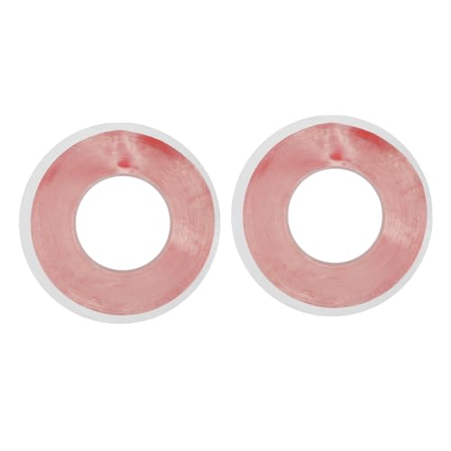 KALLORY 2 Rollen Doppelseitiges Klebeband Einseitig Zwei-wege-klebeband Klebeband Doppelseitig Doppelt Temperatur Thermoband Beidseitig Transparenter Doppelseitiger Kleber Rot Das Haustier von KALLORY