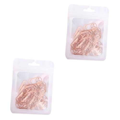 KALLORY 2 Sätze Datenfixiernadel Süße Büroklammern Goldene Büroklammer Schreibwarenclips Mini-büroklammern Klassenpreise Für Lesezeichen-clips Papierclips Herzclips Legierung 50 Stück * 2 KALLORY 2 Sätze Datenfixiernadel Süße Büroklammern Goldene Büroklammer Schreibwarenclips Mini-büroklammern Klassenpreise Für Lesezeichen-clips Papierclips Herzclips Legierung 50 Stück * 2 von KALLORY