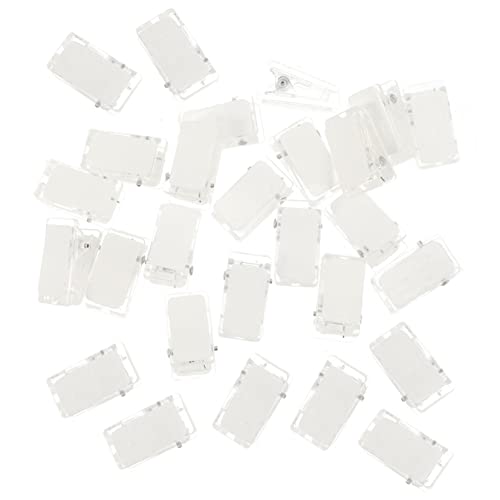 KALLORY 2 Sätze Selbst Klebender Clip Aufkleber Transparent Spender Papierclips Klebrig Klebeband Bildaufhängeleine Befestigungselemente Stichworte Streifen Mini Kabel Plastik 50 Stück * 2 von KALLORY