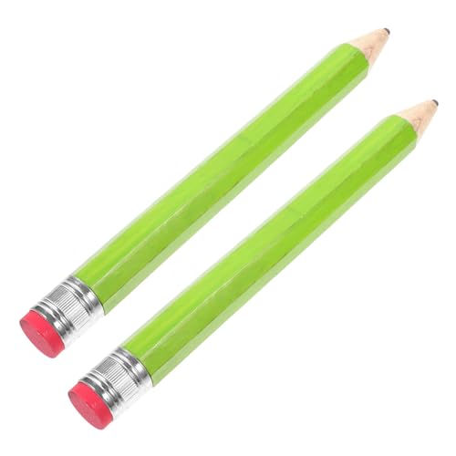 KALLORY 2Stücke Großer Holz Bleistift Kunststift für Zeichnen Schreiben Langlebig und Bruchsicher mit Radiergummi für Schule und Bürobedarf KALLORY 2Stücke Großer Holz Bleistift Kunststift für Zeichnen Schreiben Langlebig und Bruchsicher mit Radiergummi für Schule und Bürobedarf von KALLORY