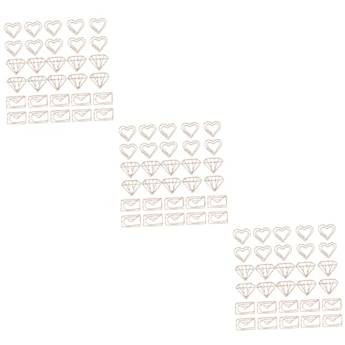 KALLORY 3 Sätze Lesezeichen Büroklammer Standard Jumbo-büroklammern Sortiert Schule Dekorativ Hochzeit Büroklammern Papierclips Kreative Büroklammern Metall Golden 30 Stück * 3 KALLORY 3 Sätze Lesezeichen Büroklammer Standard Jumbo-büroklammern Sortiert Schule Dekorativ Hochzeit Büroklammern Papierclips Kreative Büroklammern Metall Golden 30 Stück * 3 von KALLORY
