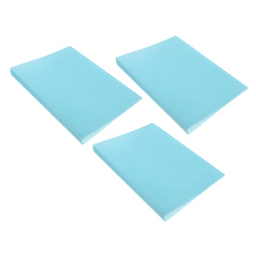 KALLORY 3 Stück Mappe Ablageordner Veranstalter Papier Ordner Mit Tabs Bindemittel Organisatoren Datei Dateiordner Büroordner Foolscap-ordner Dateien A4 Ordner Schlanker Ordner Pvc Blue von KALLORY