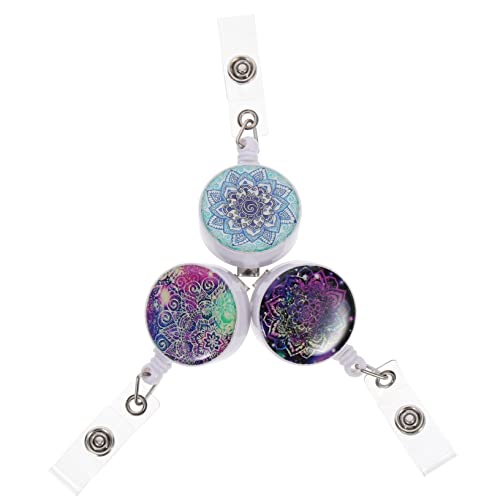 KALLORY 3 Stück Schwenkbare Krokodilklemme Inhaber Name Abzeichen Multifunktionaler Ausweishalter Schlüssel Etikettenhalter Ausweishalter Mit Clip Id Lanyard Ausweishalter Abs Colorful von KALLORY