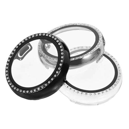 KALLORY 3Stücke Teiliges Smartwatch Gehäuse mit Strasssteinen Kratzfester Schutz für Pixel Watch Transparent Effektiver Schutz vor Stößen Kratzern Einfache KALLORY 3Stücke Teiliges Smartwatch Gehäuse mit Strasssteinen Kratzfester Schutz für Pixel Watch Transparent Effektiver Schutz vor Stößen Kratzern Einfache von KALLORY