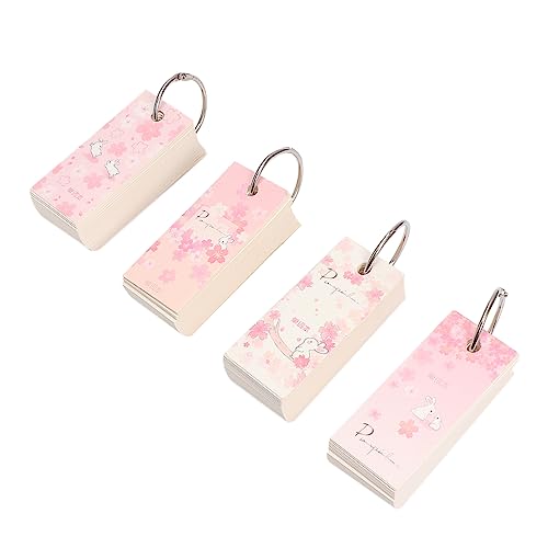 KALLORY 4 Stück Wortbuch Notizblock Blinken Kreative Notizblöcke Rosa KALLORY 4 Stück Wortbuch Notizblock Blinken Kreative Notizblöcke Rosa von KALLORY