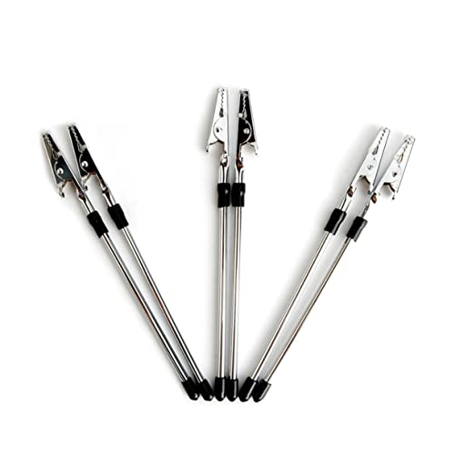 KALLORY 5 Stück Metallclip kartenclip karten clip memo clip halter klemmzwingen metall Notenhalter metall Geldscheinhalter aus Metall Postkartenhalter Nachrichtenordner Silver von KALLORY