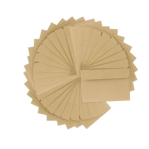 KALLORY 50 Stück Kraft-Umschlag Post kleine Umschläge Leerzeichen Mini-Umschläge schmucklos leere Karten und Umschläge mit briefumschläge Papierumschläge Kraftpapier KALLORY 50 Stück Kraft-Umschlag Post kleine Umschläge Leerzeichen Mini-Umschläge schmucklos leere Karten und Umschläge mit briefumschläge Papierumschläge Kraftpapier von KALLORY