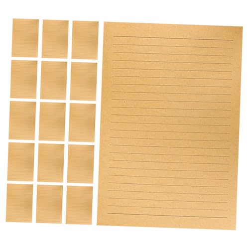 KALLORY 50Blätter Vintage Briefpapier Linierte Kraftpapier Blätter für Handschriftliche Notizen Korrespondenz für Besondere Anlässe Robust und Elegant KALLORY 50Blätter Vintage Briefpapier Linierte Kraftpapier Blätter für Handschriftliche Notizen Korrespondenz für Besondere Anlässe Robust und Elegant von KALLORY
