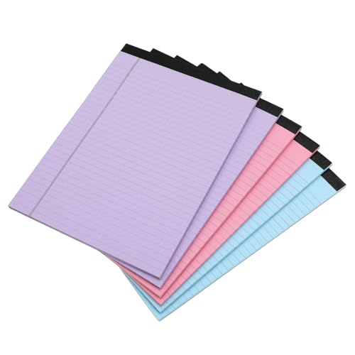 KALLORY 6 Pcs Notizbilder Taschennotepads College Regiert Papier Schreibbissen Farbige Notizpolster Für Büro -schreibwaren Und Lehrerversorgung von KALLORY
