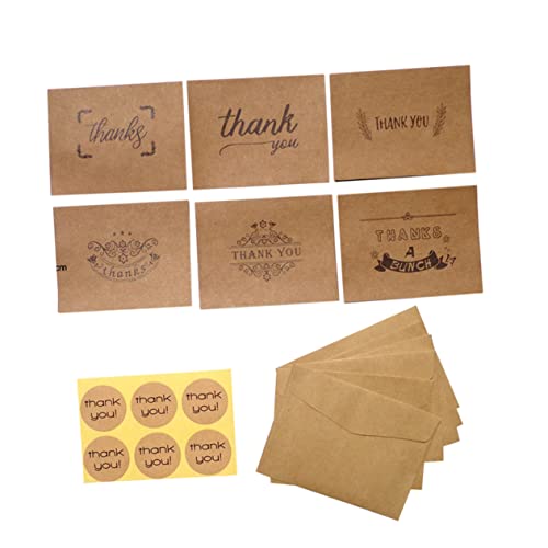 KALLORY 6Er-Packungen Dankeskartenset Vielen Dank an Karten mit Umschlägen Du Dankeschön-Lehrerkarte Aufkleberetiketten versiegeln briefumschläge DIY-Festival Liebe und Dankeskarte KALLORY 6Er-Packungen Dankeskartenset Vielen Dank an Karten mit Umschlägen Du Dankeschön-Lehrerkarte Aufkleberetiketten versiegeln briefumschläge DIY-Festival Liebe und Dankeskarte von KALLORY
