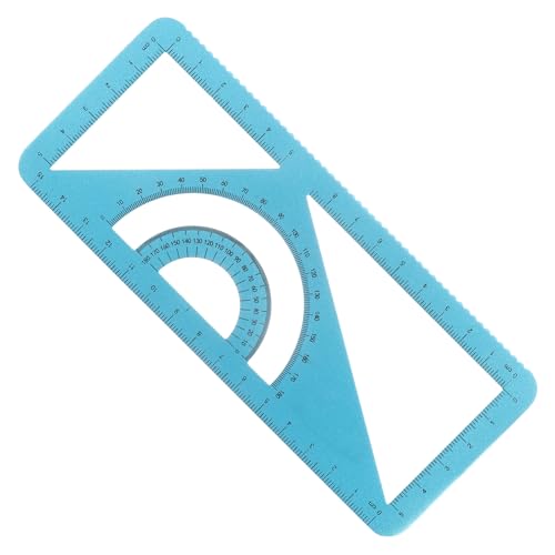 KALLORY Messlineal Maschinist kleiner Herrscher Kegellehre klares Lineal Zollstock dreikantlineal dreieckslineal Ingenieurwerkzeug Zeichenwerkzeug Bürobedarf Büro Herrscher Metall Blue von KALLORY