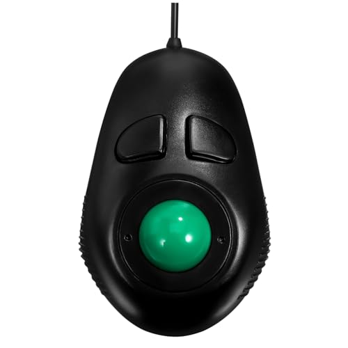 KALLORY Mini Trackball mit USB Kabel Ergonomisches Design für PC Laptop Schwarz Tasten Layout für Komfortables Arbeiten KALLORY Mini Trackball mit USB Kabel Ergonomisches Design für PC Laptop Schwarz Tasten Layout für Komfortables Arbeiten von KALLORY