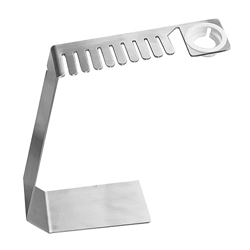 KALLORY Multifunktionaler Uhrenarmband Organizer aus Metall Stabiler Uhrenarmbandständer mit Smartwatch Ladestation Eleganter Uhrenhalter für Zuhause oder Büro Silberfarben von KALLORY