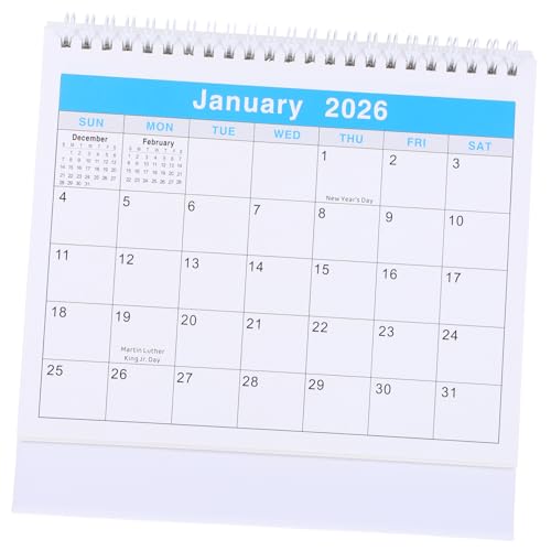 KALLORY Schreibtischkalender, Monats- Und Wochenplaner, Juli 2025 Bis Dezember 2026, Metallringbindung, Für Büro, Schule, Wichtige Termine Im Auge Behalten von KALLORY