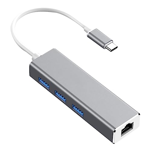 KALLORY Type C Netzwerkkonverter mit USB Einfacher Kompakter Adapter für Büro Geschäft Langlebig für Schnelles Setup KALLORY Type C Netzwerkkonverter mit USB Einfacher Kompakter Adapter für Büro Geschäft Langlebig für Schnelles Setup von KALLORY