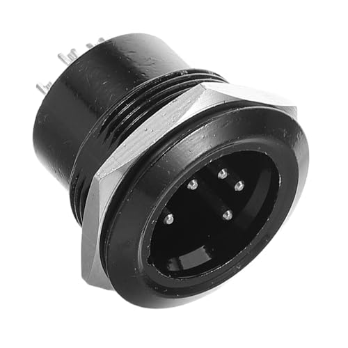 KALLORY Xlr-stecker Zum Löten, 5-poliger Anschlussstecker, Professioneller Audioadapter, Gewinde, Feste Halterung, Stabile Signalübertragung Für Mischpulte Und Verstärker KALLORY Xlr-stecker Zum Löten, 5-poliger Anschlussstecker, Professioneller Audioadapter, Gewinde, Feste Halterung, Stabile Signalübertragung Für Mischpulte Und Verstärker von KALLORY
