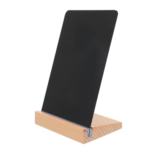 KALLORY handgeschriebenes Preisschild write board plank board tavlit plankboard Kreidetafel Planke trocken abwischbare Schreibtafel Mini Heimschild Message Board Anzeigetafel Buche Black von KALLORY