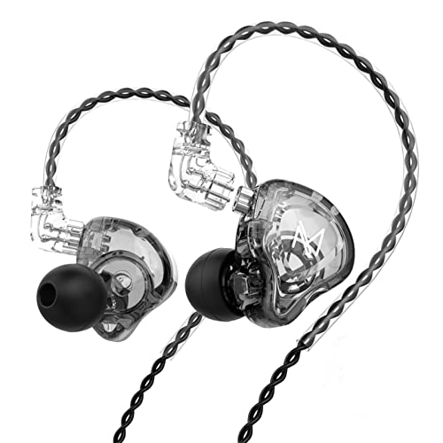 KAMINRUN TRN MT1 in-Ear Earphone Headphones, HiFi in-Ear Earphone Earbud with New 10mm Composite Magnetic Dynamic Driver in Ear Monitor Earbuds with Detachable C Pin 0.75MM Cable(no mic,Black) von KAMINRUN