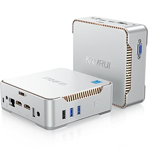KAMRUI GK3 Pro Mini PC 16GB RAM 512GB M.2 SSD, Intel 11th Gen N5105 (up to 2.9GHz) Mini PC Windows 11 Pro, 2.5-inch SSD, Gigabit Ethernet, 4K UHD, WiFi, BT, VESA/Home/Business Mini Desktop Computer von KAMRUI