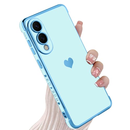 KANGHAR Kompatibel mit Samsung S25 Edge 5G, Hülle für Damen und Mädchen, plattierter Rand, süßes Liebesherz, weicher TPU-Stoßfänger mit 4 Ecken, stoßfester Schutz, Handyhülle für Galaxy S25 Edge 5G KANGHAR Kompatibel mit Samsung S25 Edge 5G, Hülle für Damen und Mädchen, plattierter Rand, süßes Liebesherz, weicher TPU-Stoßfänger mit 4 Ecken, stoßfester Schutz, Handyhülle für Galaxy S25 Edge 5G von KANGHAR
