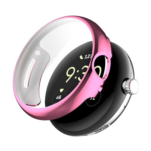 KANGQL Schutzhülle Displayschutzfolie Gehäuse Kompatibel für Pixel Watch 2 Kratzfest Schutzhülle Bumper Schalen Stoßfest Case - Rosa KANGQL Schutzhülle Displayschutzfolie Gehäuse Kompatibel für Pixel Watch 2 Kratzfest Schutzhülle Bumper Schalen Stoßfest Case - Rosa von KANGQL