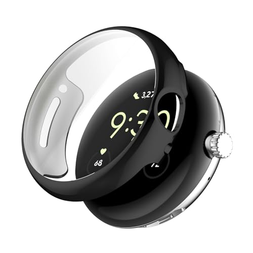 KANGQL Schutzhülle Displayschutzfolie Gehäuse Kompatibel für Pixel Watch 2 Kratzfest Schutzhülle Bumper Schalen Stoßfest Case Schwarz KANGQL Schutzhülle Displayschutzfolie Gehäuse Kompatibel für Pixel Watch 2 Kratzfest Schutzhülle Bumper Schalen Stoßfest Case Schwarz von KANGQL
