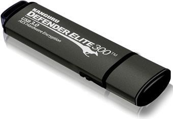 Kanguru Defender Elite300 - 128GB USB-Stick USB Typ-A 3.2 Gen 1 (3.1 Gen 1) Schwarz - Grau (KDFE300-128G) von KANGURU