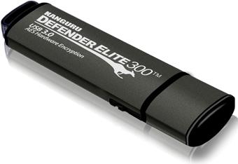 Kanguru Defender Elite300 - 64GB USB-Stick USB Typ-A 3.2 Gen 1 (3.1 Gen 1) Schwarz - Grau (KDFE300-64G) von KANGURU
