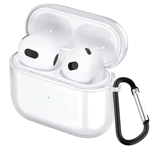 KANOYO Silikon Hülle für Airpods 4 (2024) Hülle Kopfhörer Case und Schutzhülle Kompatibel Airpods 4 Silikon Cover,Stoßfeste Schutzhülle,Kratzfest - Durchsichtig von KANOYO