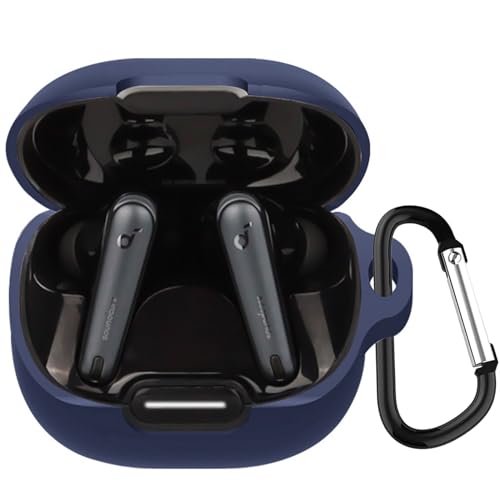 KANOYO Silikon Hülle für Anker Soundcore Liberty 4 NC Hülle Kopfhörer Case und Schutzhülle Kompatibel Soundcore Liberty 4 NC Silikon Cover,Stoßfeste Schutzhülle,Kratzfest - Mitternachtsblau KANOYO Silikon Hülle für Anker Soundcore Liberty 4 NC Hülle Kopfhörer Case und Schutzhülle Kompatibel Soundcore Liberty 4 NC Silikon Cover,Stoßfeste Schutzhülle,Kratzfest - Mitternachtsblau von KANOYO