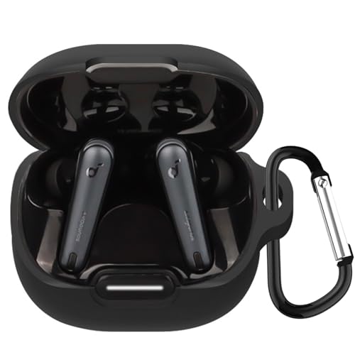 KANOYO Silikon Hülle für Anker Soundcore Liberty 4 NC Hülle Kopfhörer Case und Schutzhülle Kompatibel Soundcore Liberty 4 NC Silikon Cover,Stoßfeste Schutzhülle,Kratzfest - Schwarz KANOYO Silikon Hülle für Anker Soundcore Liberty 4 NC Hülle Kopfhörer Case und Schutzhülle Kompatibel Soundcore Liberty 4 NC Silikon Cover,Stoßfeste Schutzhülle,Kratzfest - Schwarz von KANOYO
