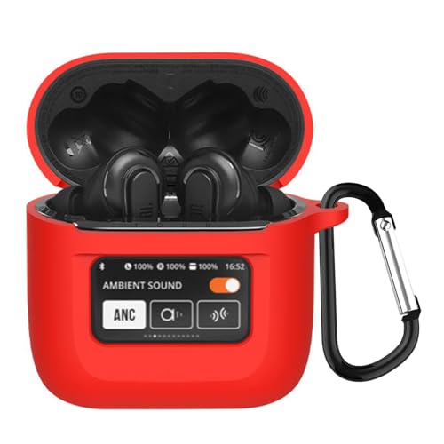 KANOYO Silikon Hülle für JBL Tour PRO 3 Hülle Kopfhörer Case und Schutzhülle Kompatibel Tour PRO 3 Silikon Cover,Stoßfeste Schutzhülle,Kratzfest - Rot KANOYO Silikon Hülle für JBL Tour PRO 3 Hülle Kopfhörer Case und Schutzhülle Kompatibel Tour PRO 3 Silikon Cover,Stoßfeste Schutzhülle,Kratzfest - Rot von KANOYO
