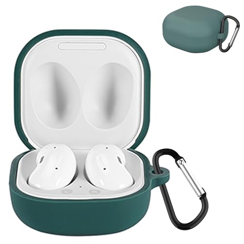 KANOYO Silikon Hülle für Samsung Galaxy Buds 2 Pro Hülle Kopfhörer Case und Schutzhülle Kompatibel Galaxy Buds 2 Pro Silikon Cover,Stoßfeste Schutzhülle,Kratzfest - Tiefgrün KANOYO Silikon Hülle für Samsung Galaxy Buds 2 Pro Hülle Kopfhörer Case und Schutzhülle Kompatibel Galaxy Buds 2 Pro Silikon Cover,Stoßfeste Schutzhülle,Kratzfest - Tiefgrün von KANOYO