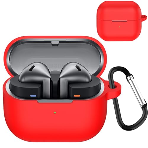 KANOYO Silikon Hülle für Samsung Galaxy Buds 3 Pro | Galaxy Buds 3 Hülle Kopfhörer Case und Schutzhülle Kompatibel Galaxy Buds 3 Pro Silikon Cover,Stoßfeste Schutzhülle,Kratzfest - Rot KANOYO Silikon Hülle für Samsung Galaxy Buds 3 Pro | Galaxy Buds 3 Hülle Kopfhörer Case und Schutzhülle Kompatibel Galaxy Buds 3 Pro Silikon Cover,Stoßfeste Schutzhülle,Kratzfest - Rot von KANOYO
