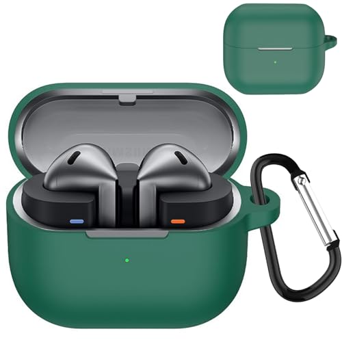 KANOYO Silikon Hülle für Samsung Galaxy Buds 3 Pro | Galaxy Buds 3 Hülle Kopfhörer Case und Schutzhülle Kompatibel Galaxy Buds 3 Pro Silikon Cover,Stoßfeste Schutzhülle,Kratzfest - Tiefgrün KANOYO Silikon Hülle für Samsung Galaxy Buds 3 Pro | Galaxy Buds 3 Hülle Kopfhörer Case und Schutzhülle Kompatibel Galaxy Buds 3 Pro Silikon Cover,Stoßfeste Schutzhülle,Kratzfest - Tiefgrün von KANOYO
