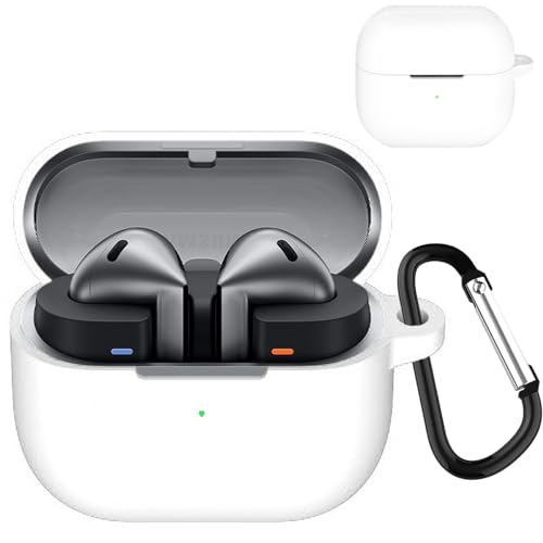 KANOYO Silikon Hülle für Samsung Galaxy Buds 3 Pro | Galaxy Buds 3 Hülle Kopfhörer Case und Schutzhülle Kompatibel Galaxy Buds 3 Pro Silikon Cover,Stoßfeste Schutzhülle,Kratzfest - Weiß KANOYO Silikon Hülle für Samsung Galaxy Buds 3 Pro | Galaxy Buds 3 Hülle Kopfhörer Case und Schutzhülle Kompatibel Galaxy Buds 3 Pro Silikon Cover,Stoßfeste Schutzhülle,Kratzfest - Weiß von KANOYO