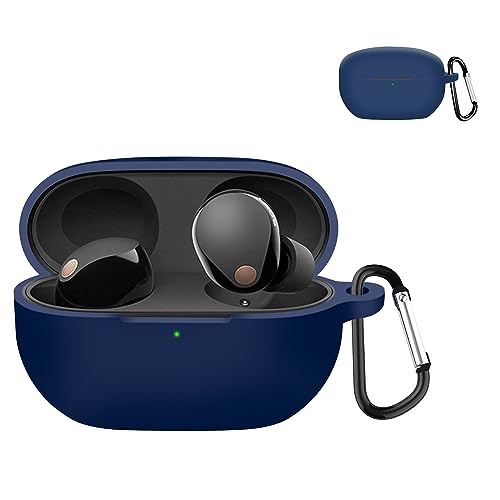 KANOYO Silikon Hülle für Sony WF-1000XM5 Hülle Kopfhörer Case und Schutzhülle Kompatibel 2023 WF 1000XM5 Silikon Cover,Kratzfest - Mitternachtsblau KANOYO Silikon Hülle für Sony WF-1000XM5 Hülle Kopfhörer Case und Schutzhülle Kompatibel 2023 WF 1000XM5 Silikon Cover,Kratzfest - Mitternachtsblau von KANOYO