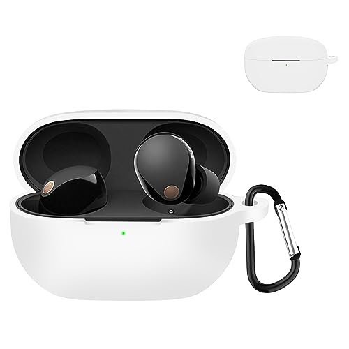 KANOYO Silikon Hülle für Sony WF-1000XM5 Hülle Kopfhörer Case und Schutzhülle Kompatibel 2023 WF 1000XM5 Silikon Cover,Kratzfest - Weiß KANOYO Silikon Hülle für Sony WF-1000XM5 Hülle Kopfhörer Case und Schutzhülle Kompatibel 2023 WF 1000XM5 Silikon Cover,Kratzfest - Weiß von KANOYO