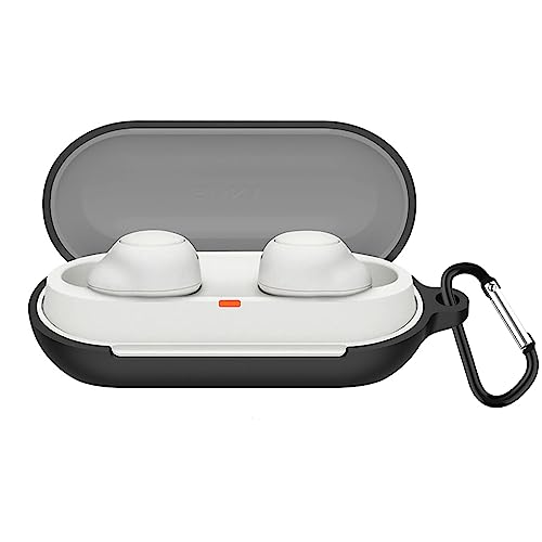 KANOYO Silikon Hülle für Sony WF-C500 Hülle Kopfhörer Case und Schutzhülle Kompatibel WF-C500 Silikon Cover,Stoßfeste Schutzhülle,Kratzfest - Schwarz KANOYO Silikon Hülle für Sony WF-C500 Hülle Kopfhörer Case und Schutzhülle Kompatibel WF-C500 Silikon Cover,Stoßfeste Schutzhülle,Kratzfest - Schwarz von KANOYO
