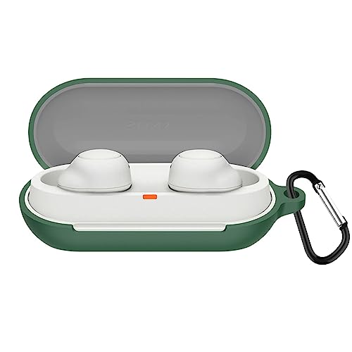 KANOYO Silikon Hülle für Sony WF-C500 Hülle Kopfhörer Case und Schutzhülle Kompatibel WF-C500 Silikon Cover,Stoßfeste Schutzhülle,Kratzfest - Tiefgrün KANOYO Silikon Hülle für Sony WF-C500 Hülle Kopfhörer Case und Schutzhülle Kompatibel WF-C500 Silikon Cover,Stoßfeste Schutzhülle,Kratzfest - Tiefgrün von KANOYO