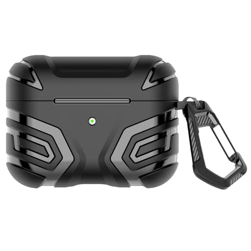 KANOYO TPU Hülle für Airpods 4 (2024) Hülle Kopfhörer Case und Schutzhülle Kompatibel Airpods 4 TPU Cover,Stoßfeste Schutzhülle,Kratzfest - Schwarz von KANOYO