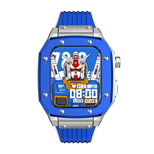 KANUZ Für Apple Watch Band Serie 8 Legierung Uhrengehäuse 44 mm 45 mm 42 mm Metallrahmen Modifikation Mod Kit Zubehör für iWatch Serie 7 6 5 4 SE Abdeckung (Farbe: 10 mm Goldverschluss, Größe: 44 mm) KANUZ Für Apple Watch Band Serie 8 Legierung Uhrengehäuse 44 mm 45 mm 42 mm Metallrahmen Modifikation Mod Kit Zubehör für iWatch Serie 7 6 5 4 SE Abdeckung (Farbe: 10 mm Goldverschluss, Größe: 44 mm) von KANUZ