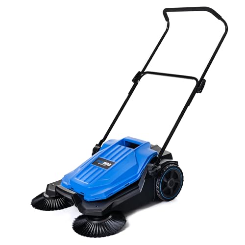 Kanwod KGAMS-6520 manuelle Kehrmaschine mit 18-Liter-Tank | Laubsammler mitzwei Seitenbürsten und 650mm Kehrbreite | Handkehrmaschine für Sand, Laub, Kies und Rasenschnitt von KANWOD RELY ON QUALITY