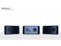 KAPSOLO 2-wege Blickschutzfilter für HTC U12 Life, 15,2 cm (6 Zoll), Smartphone, 3H, Privatsphäre, 4 g von KAPSOLO