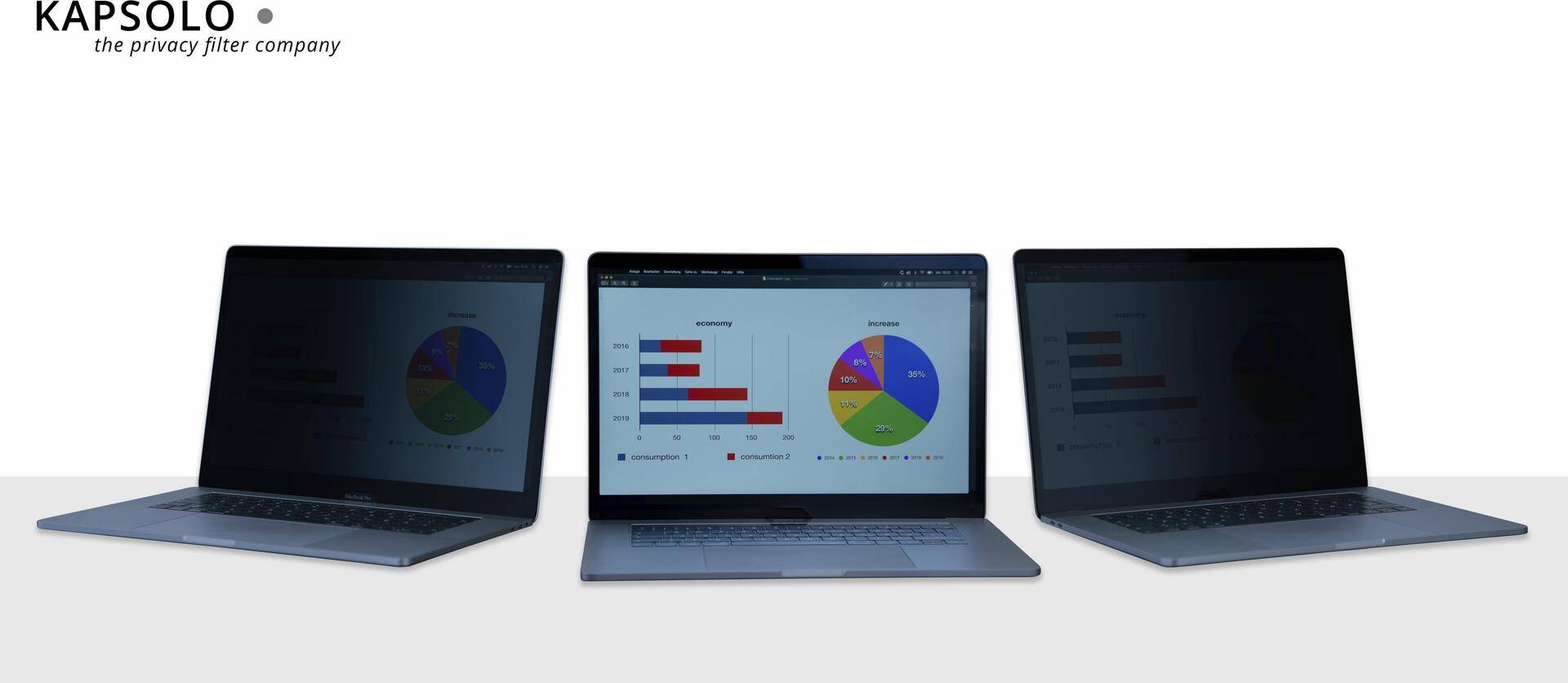 KAPSOLO 3H Anti-Glare - entspiegelnde Displayschutzfolie / Displayschutzfilter für HP Elite X2 1012 G2 (KAP10250) von KAPSOLO