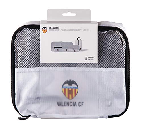 Valencia Club de Futbol - Organisateur de Bagages Avec 5 Pièces Différentes - Sans Poids Supplémentaire - Idéal Pour Organiser VOS Vêtements - Fermeture à Glissière - 23x10x38 cm - Produit Officiel von KARACTERMANIA