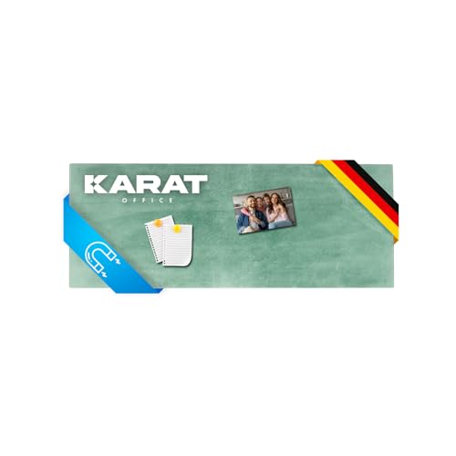 Magnettafel Magnetwand (verschiedene Größen und Farben) inklusive 3 Magnete, (GRÜN 20 x 60 cm) von KARAT