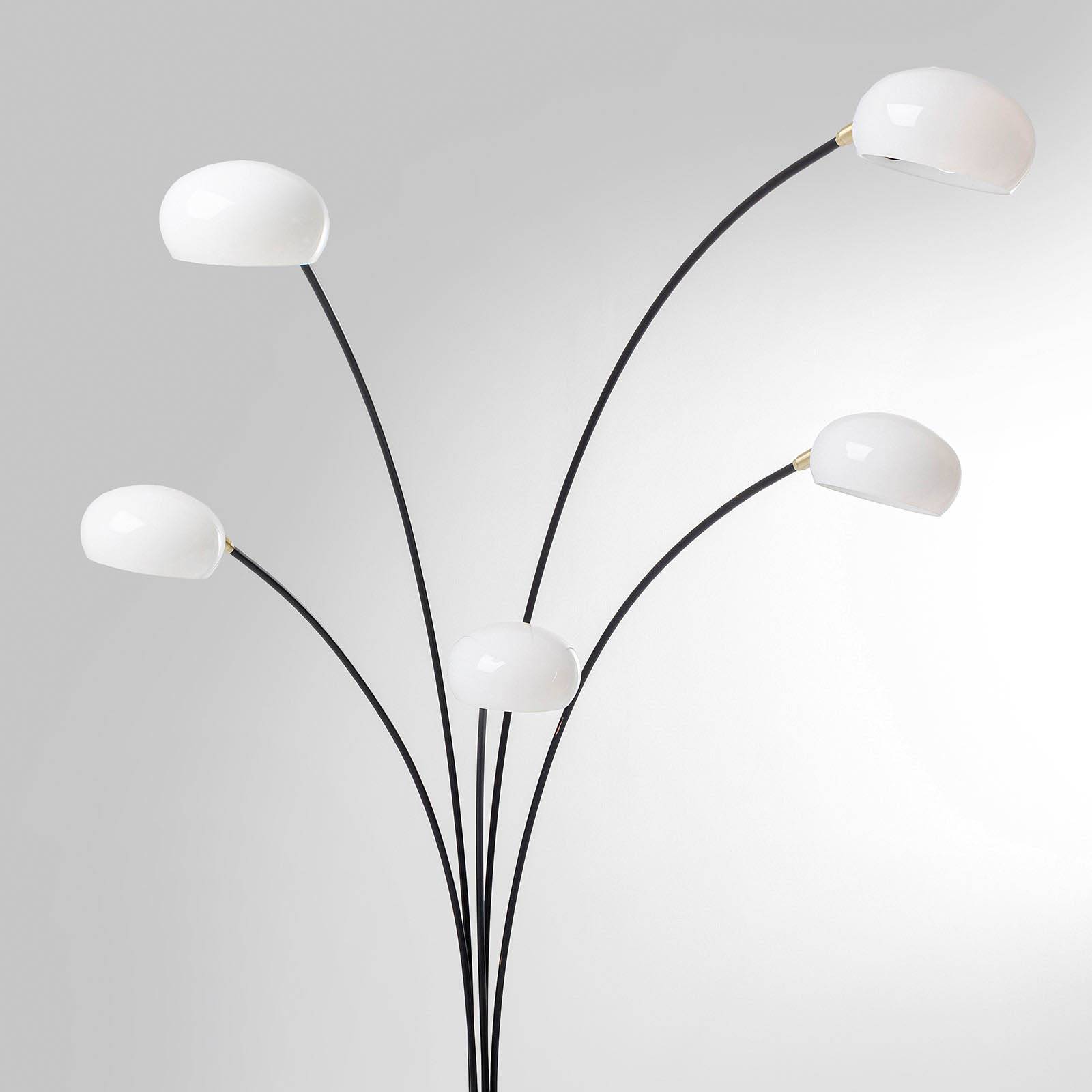 KARE Five Fingers Duo Stehlampe schwarz/weiß/gold KARE Five Fingers Duo Stehlampe schwarz/weiß/gold von KARE