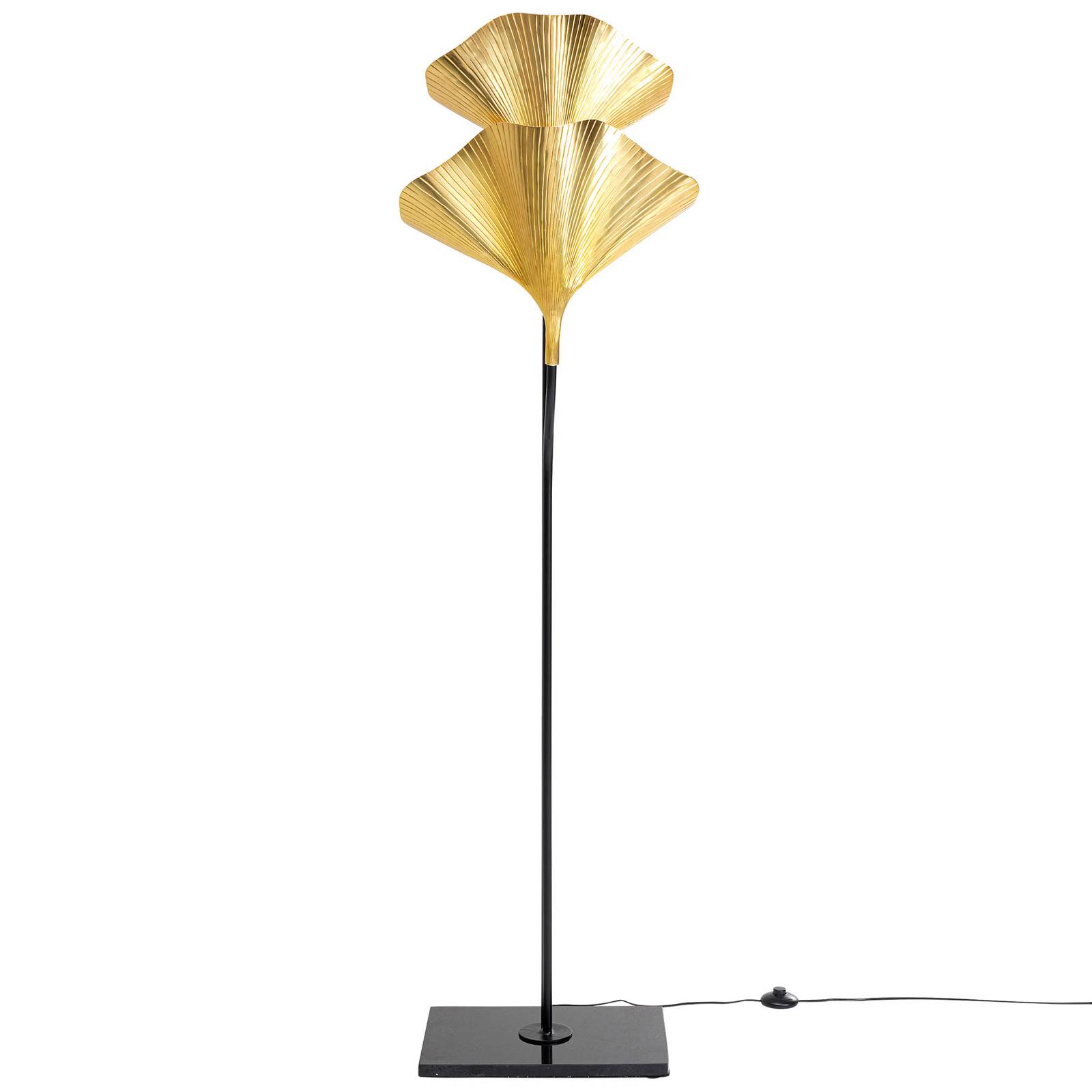 KARE Gingko Due Stehleuchte mit goldenen Blättern KARE Gingko Due Stehleuchte mit goldenen Blättern von KARE
